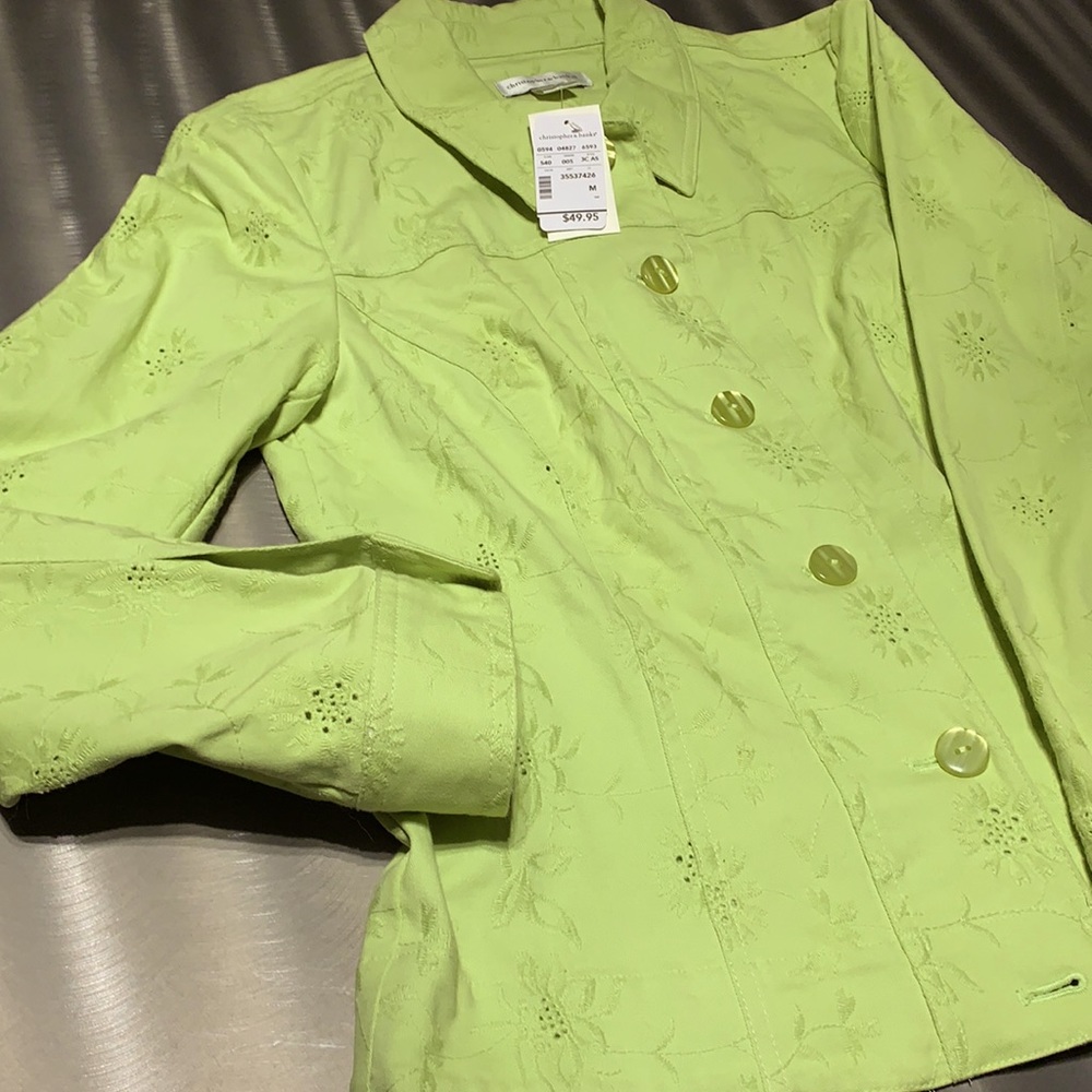 Christopher & Banks Eyelet Jacket NWT Size M